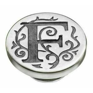 Kameleon KJP06Si Sterling Silver Initial F Letter JewelPop Only Authentic New